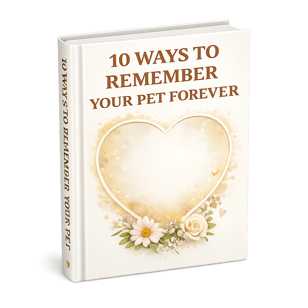 Pet Memory eBook 10 Ways to Remember Your Pet Forever