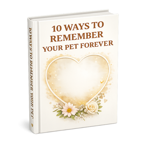 Pet Memory eBook 10 Ways to Remember Your Pet Forever